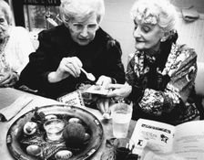 Jewish women at Passover, London, 1998. Creator: Unknown