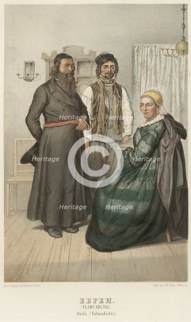 Jews. (Talmudists), 1862. Creator: Karl Fiale.