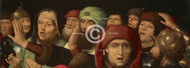 Jews and Roman soldiers. (Fragment of a Mocking of Christ), 15th century. Creator: Memling, Hans (1433/40-1494).
