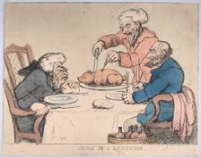 Jews at a Luncheon, 1794., 1794. Creator: Thomas Rowlandson