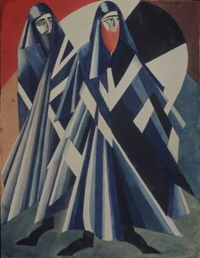 Jews. Costume design for the theatre play Salomé by O. Wilde, 1917. Artist: Exter, Alexandra Alexandrovna (1882-1949)