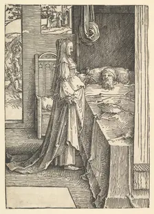 Jezebel Promising Naboth's Vineyards to King Ahab, ca. 1517. Creator: Lucas van Leyden