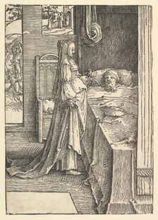 Jezebel Promising Naboth's Vineyards to King Ahab, ca. 1517. Creator: Lucas van Leyden