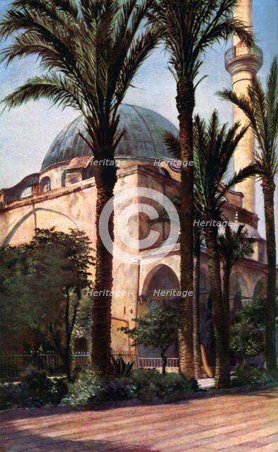Jezzar Pasha mosque, Acre, Palestine, c1930s. Artist: Donald McLeish