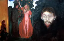 Jealousy 1895. Artist: Edvard Munch