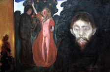 Jealousy 1895. Artist: Edvard Munch