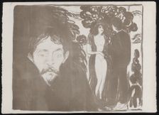 Jealousy, 1896. Creator: Edvard Munch