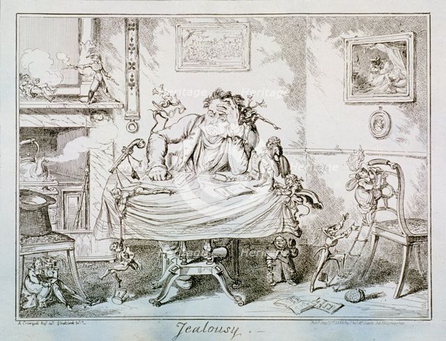'Jealousy', 1835. Artist: George Cruikshank