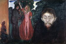 Jealousy 1895. Artist: Edvard Munch