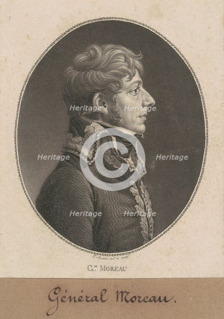 Jean-Victor Moreau, 1808. Creator: Charles Balthazar Julien Févret de Saint-Mémin.