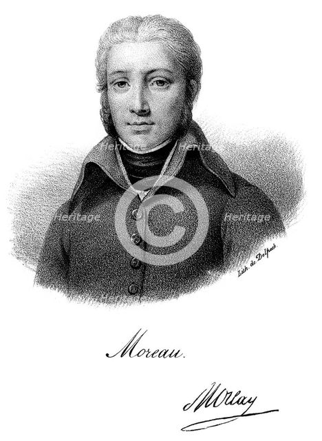 Jean Victor Moreau, French Revolutionary soldier. Artist: Delpech