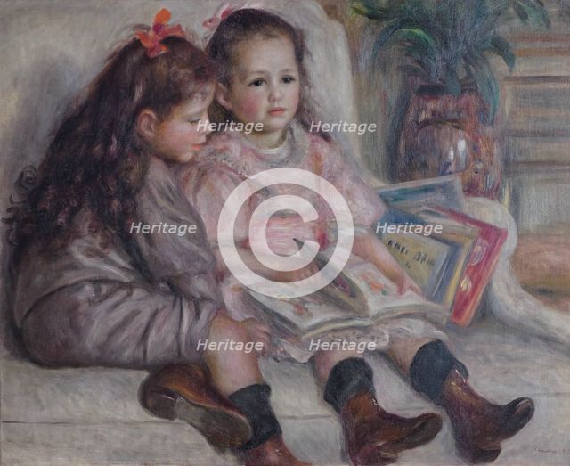 Jean and Geneviève, Martial Caillebotte's children, 1895.