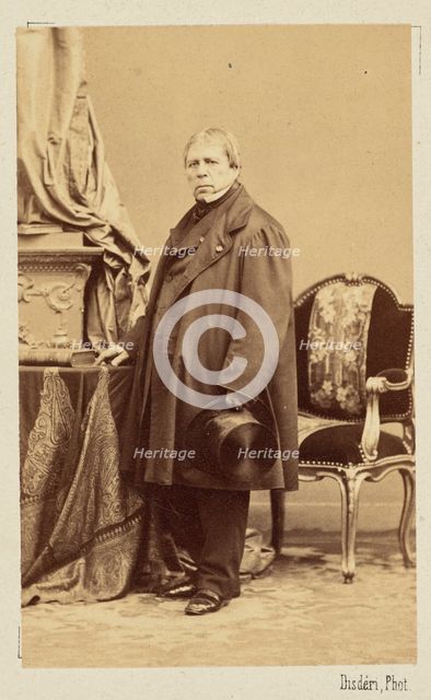 Jean-Auguste-Dominique Ingres, ca 1860. Creator: Disdéri, André Adolphe-Eugène (1819-1889).