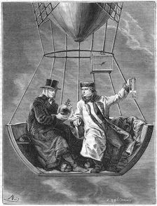 Jean Baptiste Biot and Joseph Louis Gay-Lussac, French scientists, 1804 (1870)