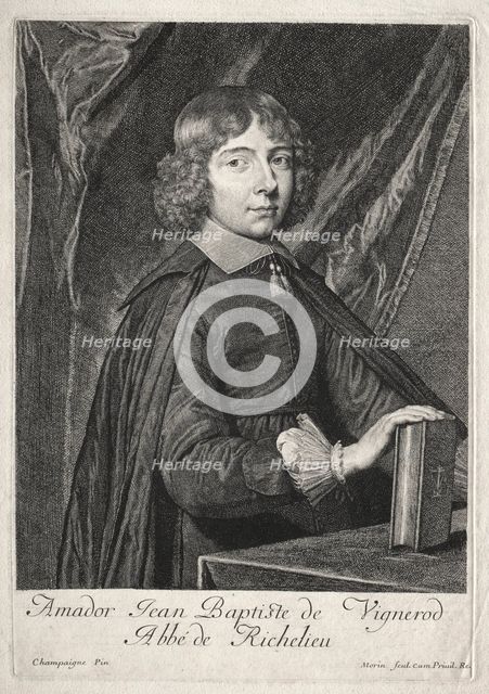 Jean Baptiste de Vignerod. Creator: Jean Morin (French, 1600-1650).