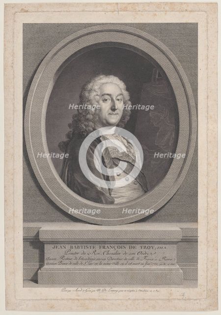 Jean Baptiste François de Troy, Fils, 1789., 1789. Creator: Nicolas de Launay.