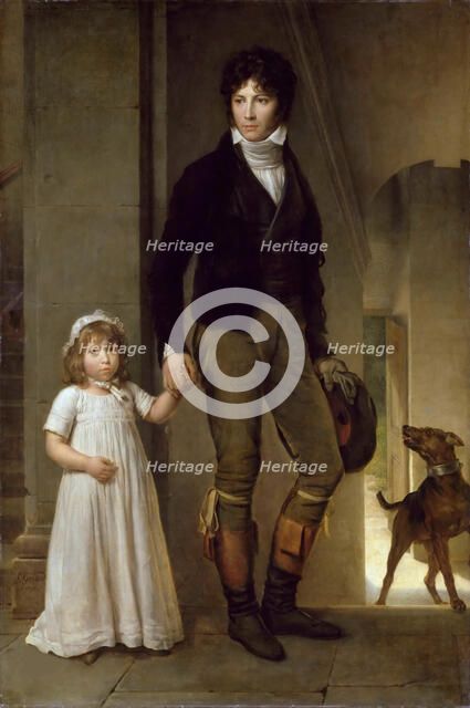 Jean-Baptiste Isabey (1767-1855) and his Daughter Alexandrine, 1795. Creator: Gérard, François Pascal Simon (1770-1837).