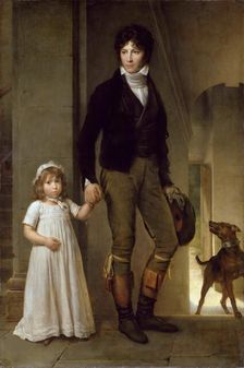 Jean-Baptiste Isabey (1767-1855) and his Daughter Alexandrine, 1795. Creator: Gérard, François Pascal Simon (1770-1837)
