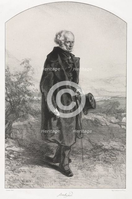 Jean Baptiste Isabey, 1854-1856. Creator: Paul Gavarni (French, 1804-1866).