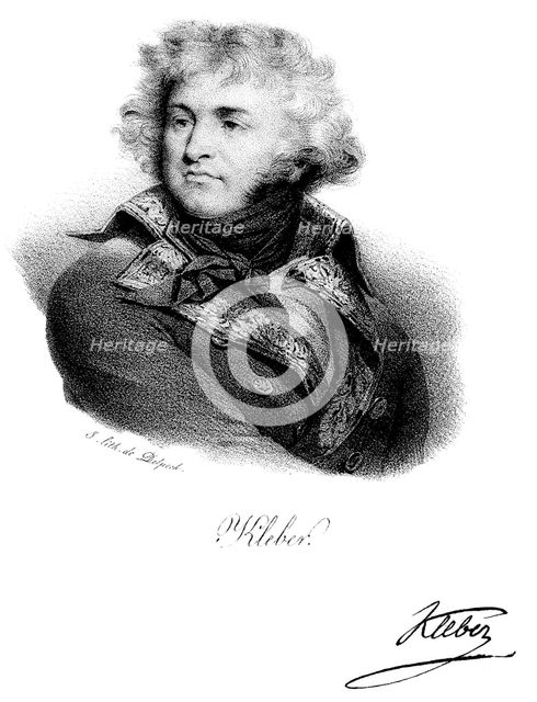 Jean Baptiste Kleber, French soldier, c1830. Artist: Delpech