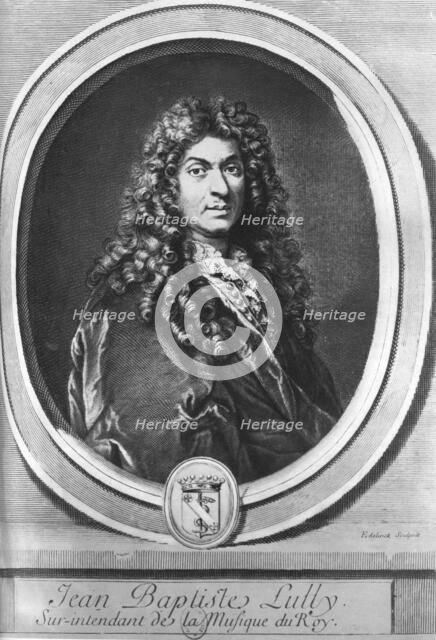 Jean-Baptiste Lully, Florentine-born French composer. Artist: Gerard Edelinck
