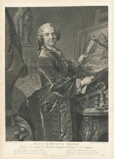 Jean Baptiste Massé, 1755. Creator: Johann Georg Wille