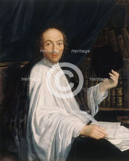 Jean-Baptiste Santeuil (1630-1697), canon of Saint-Victor, neo-Latin poet, c1665 — 1675. Creator: Toussain Dumee.