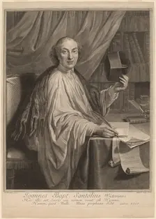 Jean-Baptiste Santeuil. Creator: Gerard Edelinck