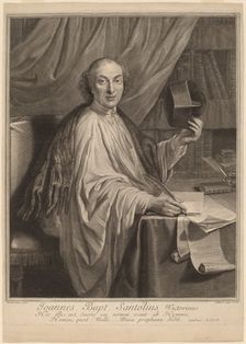 Jean-Baptiste Santeuil. Creator: Gerard Edelinck