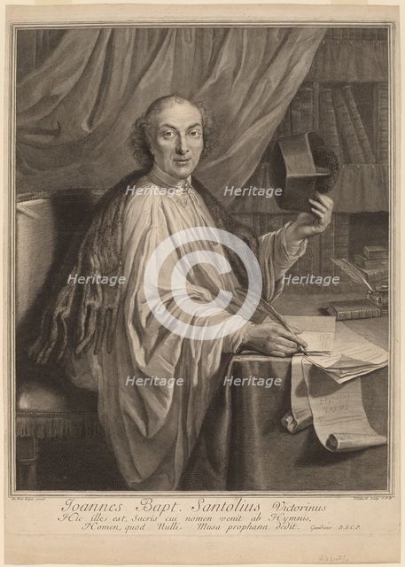 Jean-Baptiste Santeuil. Creator: Gerard Edelinck.