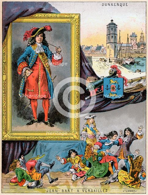 Jean Bart, French naval commander and privateer, 1898. Artist: Gilbert