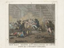 Jean Bart in the Battle of Texel on 29 June 1694, 1789. Creator: Anonymous