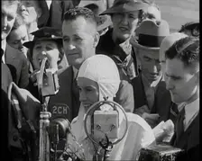 Jean Batten Giving a Speech, 1930s. Creator: British Pathe Ltd