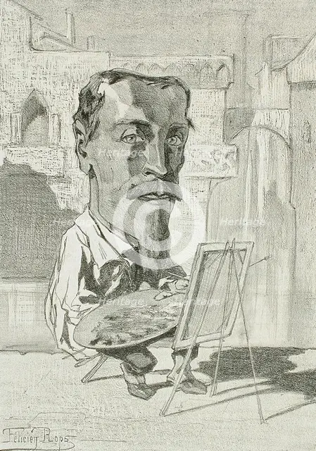 Jean-Batiste Van Moër, 1857. Creator: Félicien Rops.