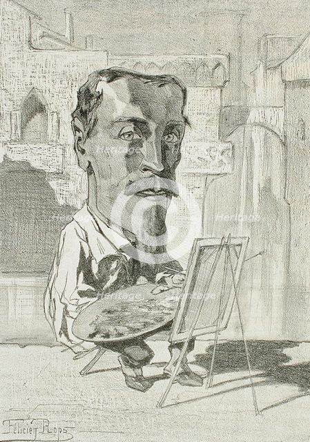 Jean-Batiste Van Moër, 1857. Creator: Félicien Rops.