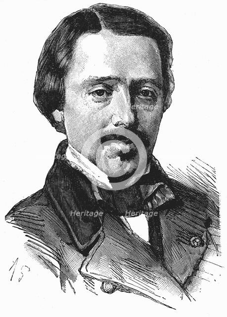 Jean Bernard Leon Foucault (1819-1860), French physicist. Artist: Unknown