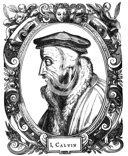Jean Calvin, French theologian, 1581. Artist: Unknown