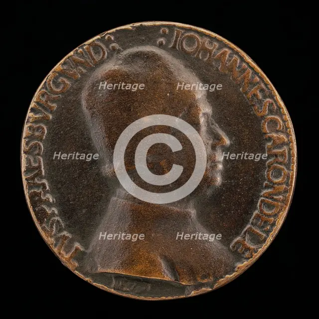 Jean Carondelet, President of the Parliament of Burgundy 1479 [obverse], c. 1479. Creator: Giovanni Candida.