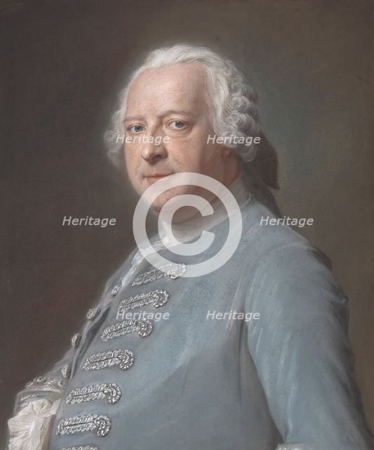 Jean Charles Garnier d'Isle (1697-1755), ca. 1750. Creator: Maurice-Quentin de La Tour.