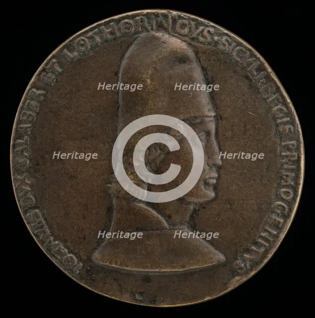 Jean d'Anjou, 1426-1470, Duke of Calabria and Lorraine [obverse], 1464. Creator: Francesco Laurana.