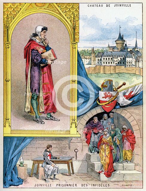 Jean de Joinville, chronicler of medieval France, 1898. Artist: Gilbert