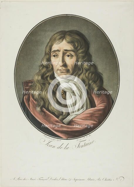 Jean de La Fontaine, n.d. Creator: Pierre Michel Alix.