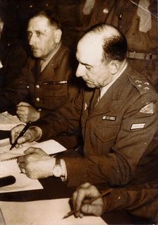 Jean de Lattre de Tassigny, French general, Berlin, May 1945