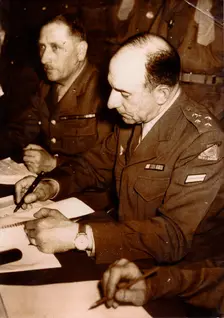 Jean de Lattre de Tassigny, French general, Berlin, May 1945. Creator: Unknown