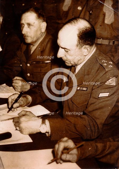 Jean de Lattre de Tassigny, French general, Berlin, May 1945. Creator: Unknown.