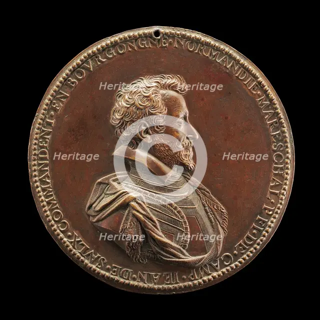 Jean de Saulx, 1555-1629, Viscount of Tavanes and Lugny, and Marquess of Mirabet [obverse], 1614. Creator: Unknown.