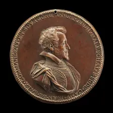 Jean de Saulx, 1555-1629, Viscount of Tavanes and Lugny, and Marquess of Mirabet [obverse], 1614. Creator: Unknown