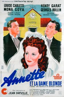 Jean Dreville's Annette et la Dame Blonde (Annette and the Blonde Woman), 1941