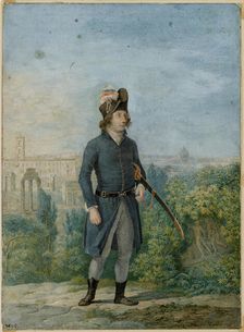 Jean-Étienne Championnet (1762-1800) in Rome . Creator: Muller, Charles François (1789-1855)