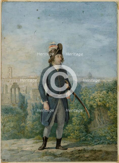 Jean-Étienne Championnet (1762-1800) in Rome . Creator: Muller, Charles François (1789-1855).